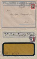 2 PJ Briefe von Wullschleger Aarau 1923 und 1926