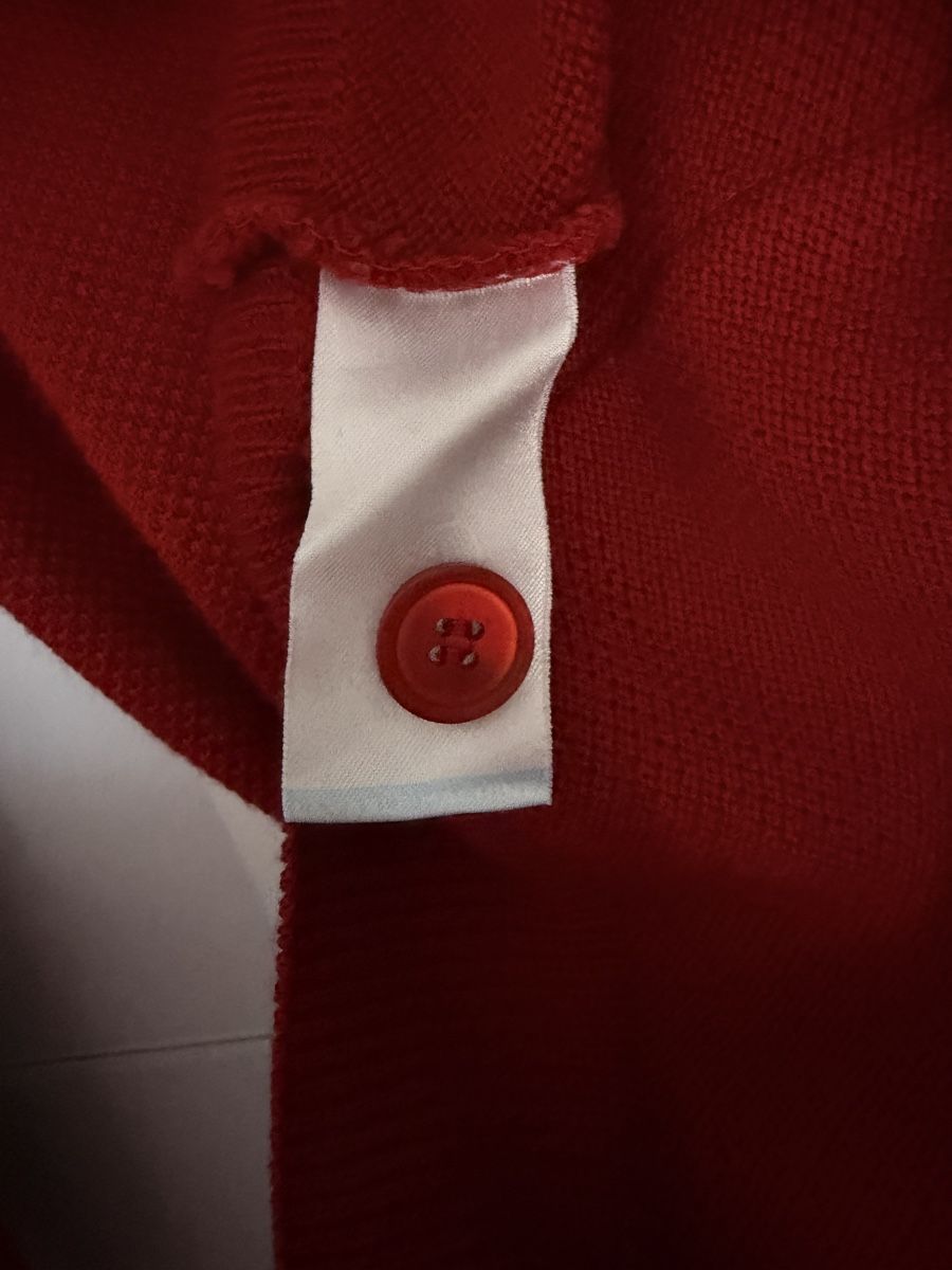 Lacoste Giacche: Lacoste Strickjacke in rot in der Gr M – Usato da Grenchen venduto da servet.t 3