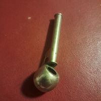 Pfeife alt Metall Kugelform gebraucht sbb????