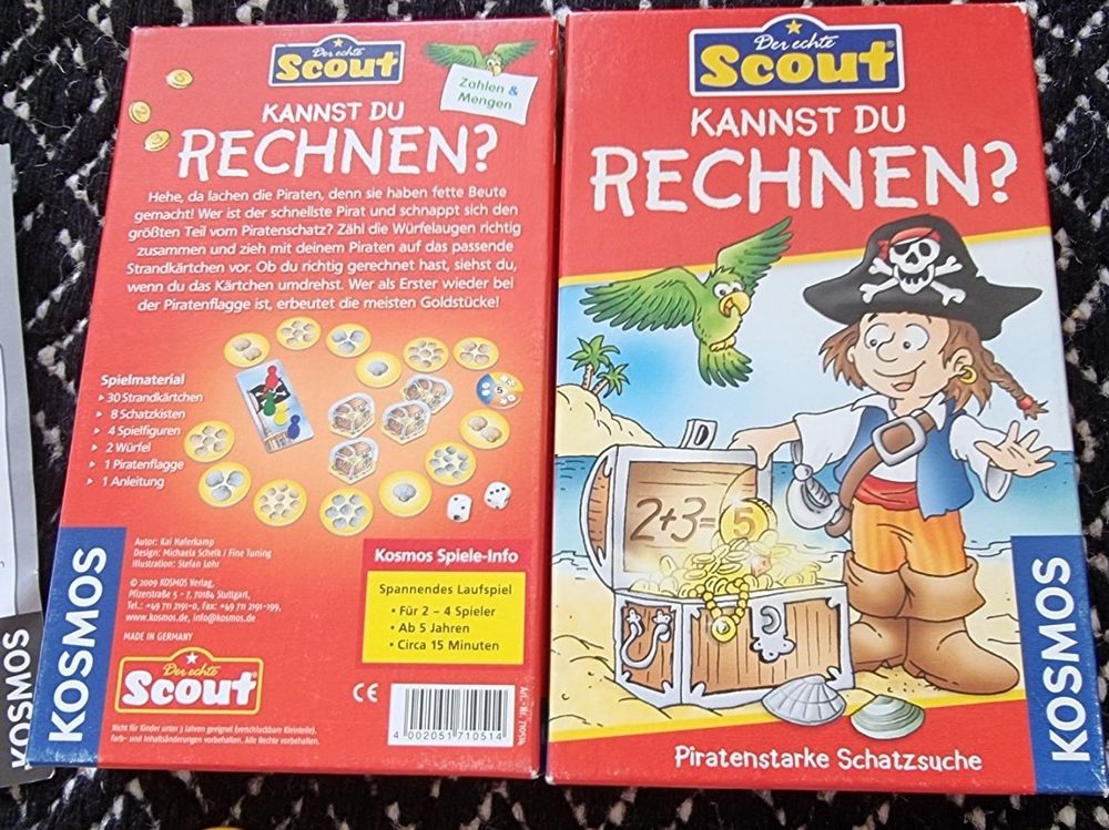 Franckh-Kosmos Scout – Gioco Da Tavolo Pirata Per Imparare A Calcolare (2-4 Giocatori, 5+ Anni)