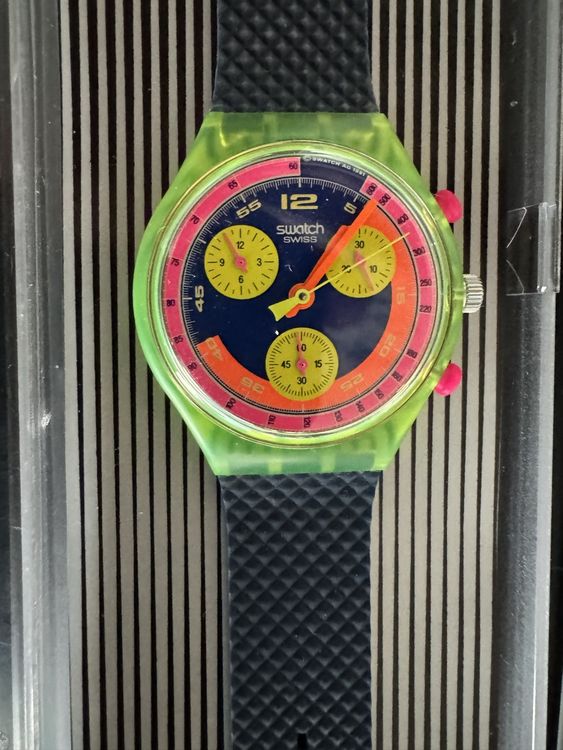 Swatch Orologi: Swatch Chrono und Stop, Sammler – Nuovo (secondo la descrizione) da Malans GR venduto da sammlerswissuhren 1