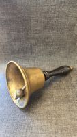 Messingglocke mit Holzgriff Vintage Sammlerstueck 