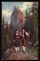 Chaux-de-Fonds, Paar in alten guggisberg