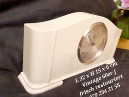 Junghans Art Deco TISCHUHR FRISCH RESTAURIERT/PERLFARBE