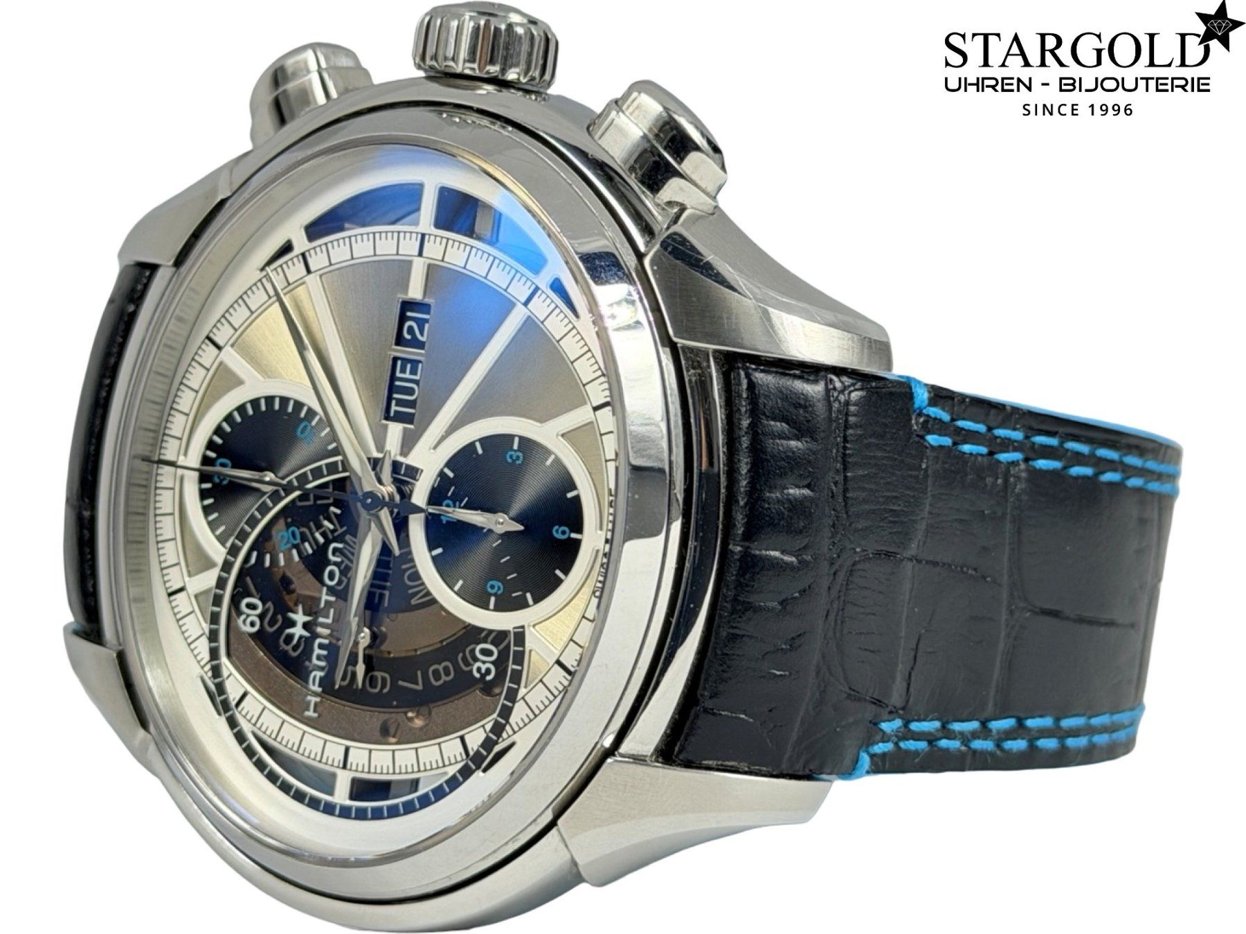 Hamilton Orologi: Hamilton Jazzmaster Auto Chrono - H32866781 – Usato da Zürich venduto da Stargold-Uhren 1