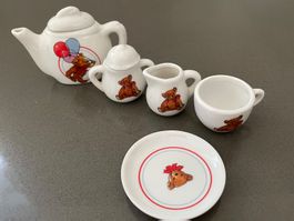 Miniatur Teeservice B. Shackman Teddybär 7-teilig
