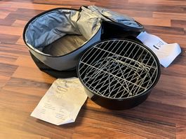 Portabler Grill mit Rost in Tasche - Interdiscount *NEU*