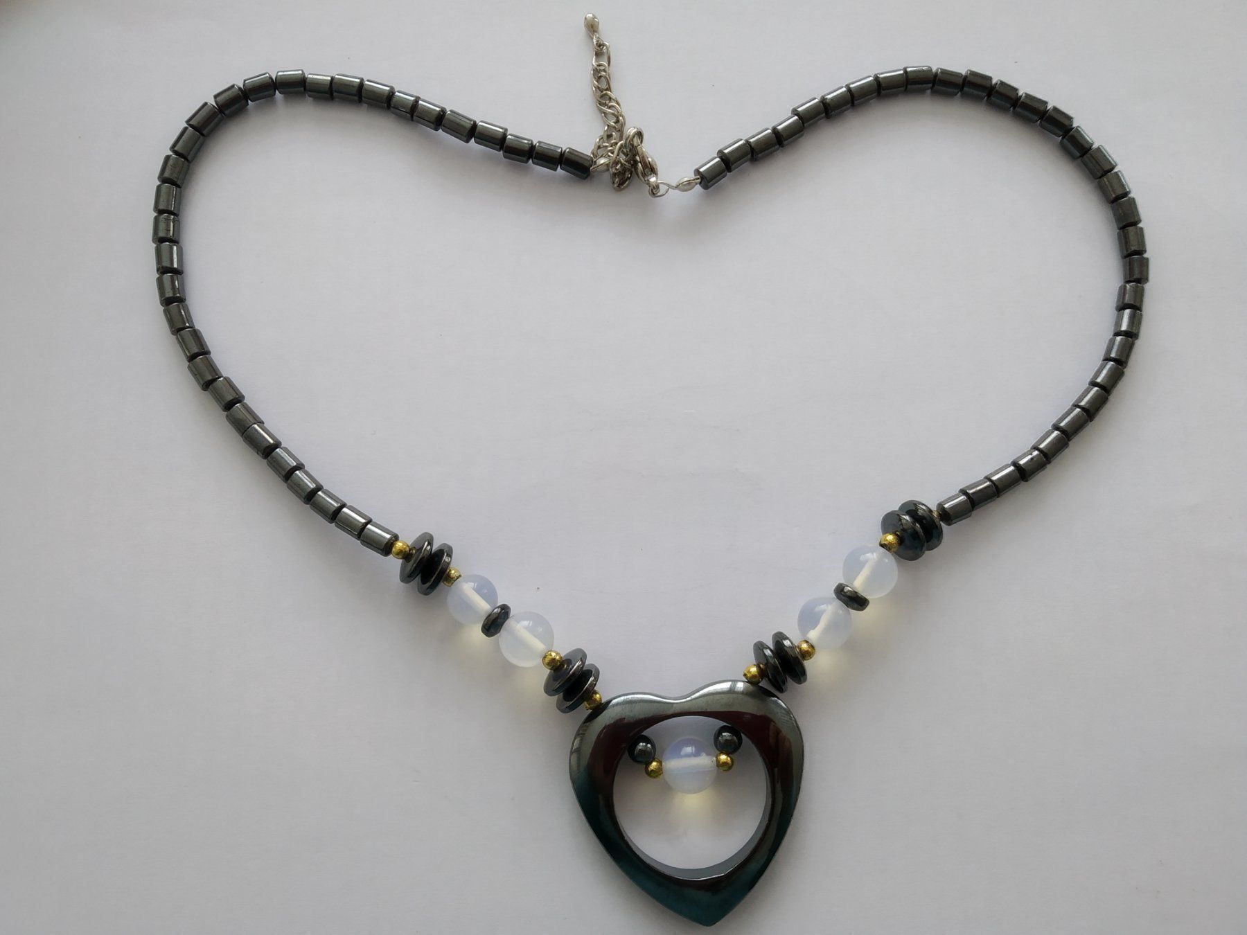 Catenine: Edelsteinkette mit Hämatit – Nuovo e nell'imballaggio originale da Münchenbuchsee venduto da Cori1968