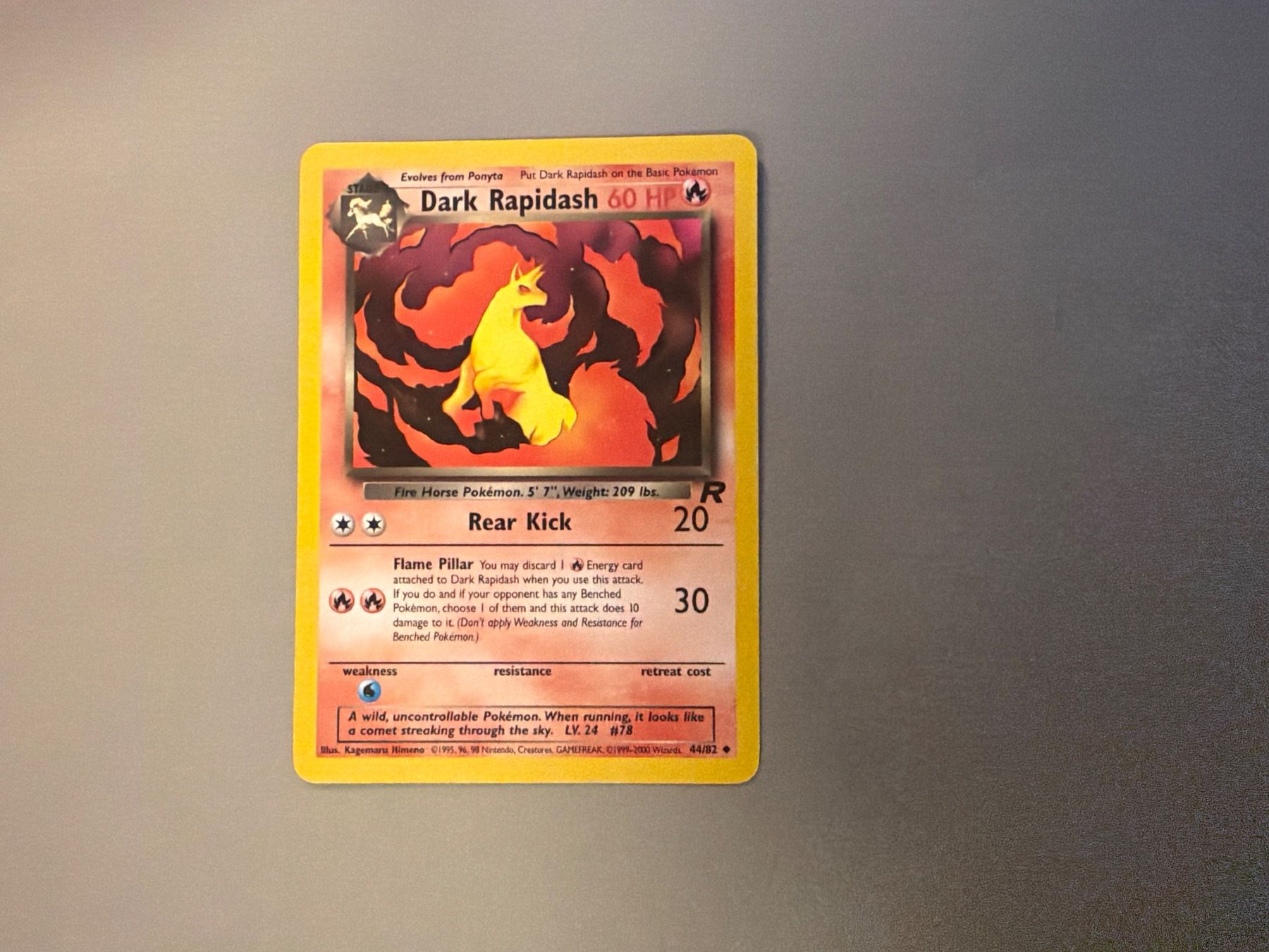 Pokémon Carte collezionabili: Dark Rapidash  - Team Rocket – Usato da Kehrsatz venduto da Riyouu