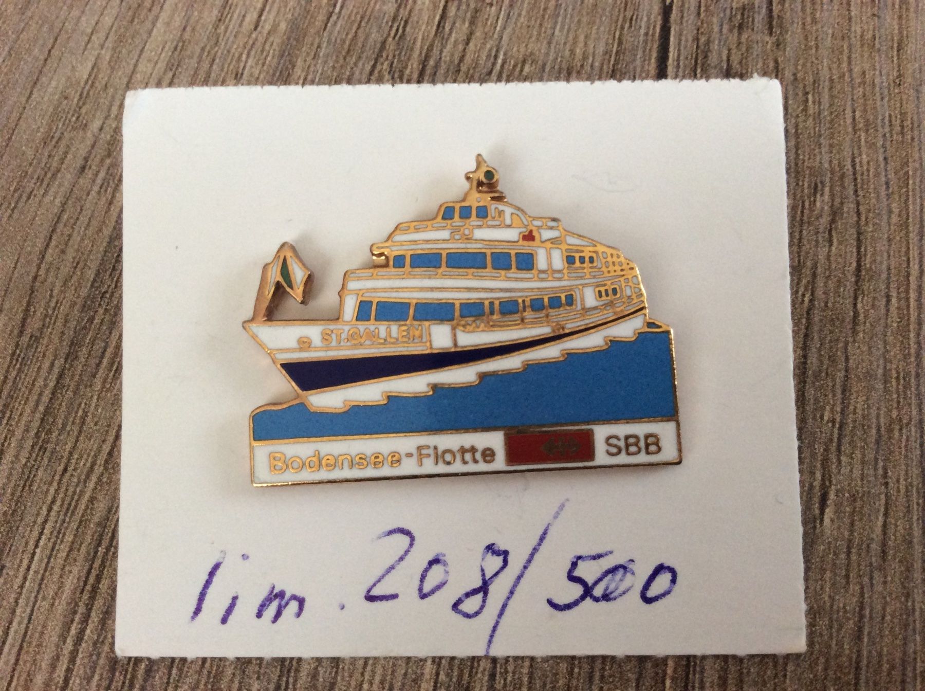 Placchette & Badge: 1 Pin - Bodensee Flotte – Usato da Triesen / Liechtenstein venduto da Edgardo55
