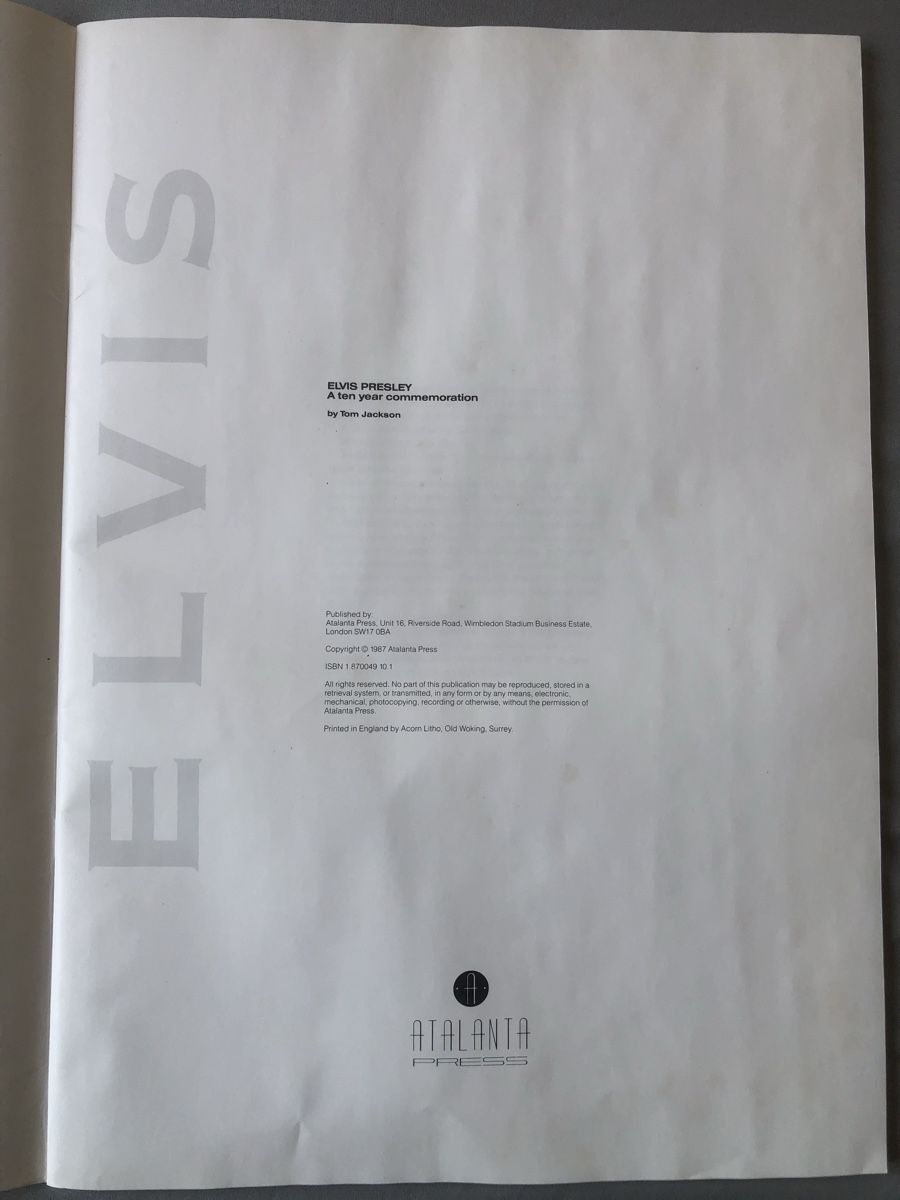 Foto & Immagini: Elvis Poster Book 1987 – Usato da Lenzburg venduto da Alfred1341 2