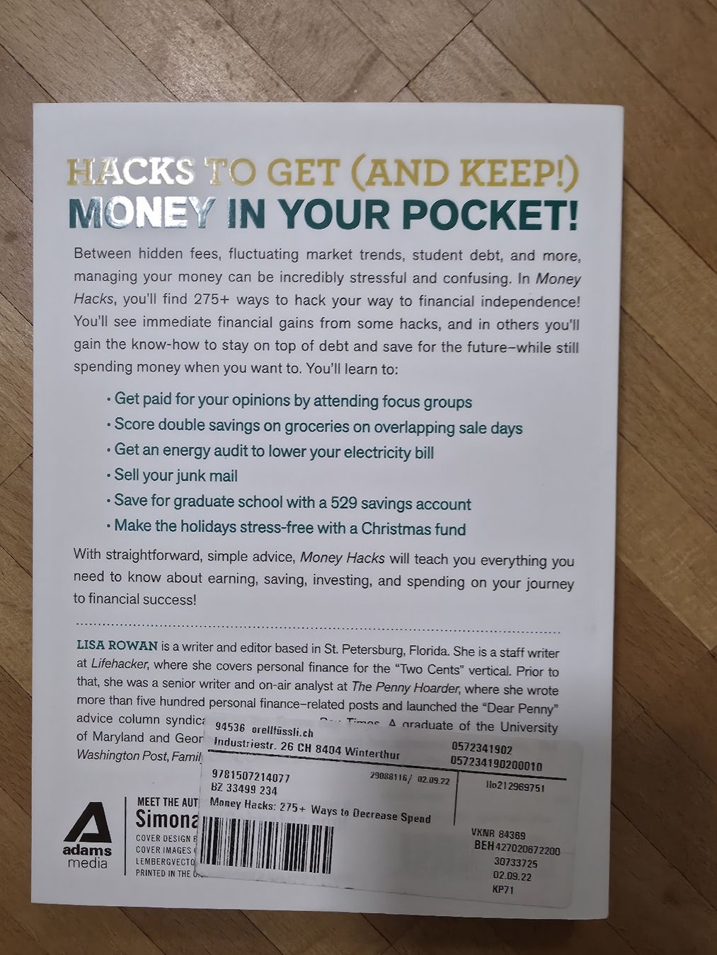 Libri: Money Hacks Book 275+ Ways to Decrease Spending New – Usato da Hombrechtikon venduto da moonwaterqueen 1