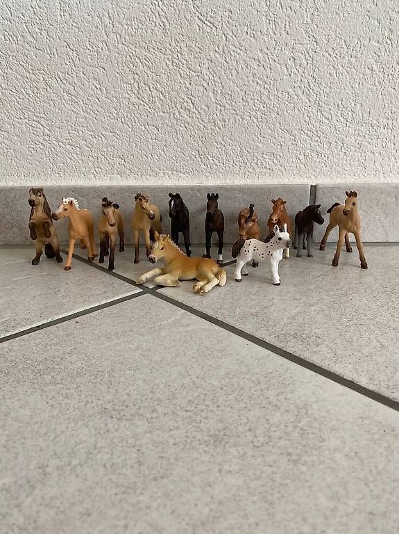 Schleich Spielzeuge: Schleich 12 Stück Fohlen – Gebraucht aus Otelfingen von Schlaedde 1