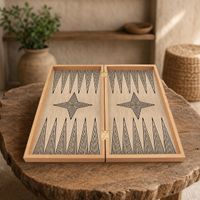 Jeu de Backgammon Étoile pour Adultes - Grand ( NEUF )