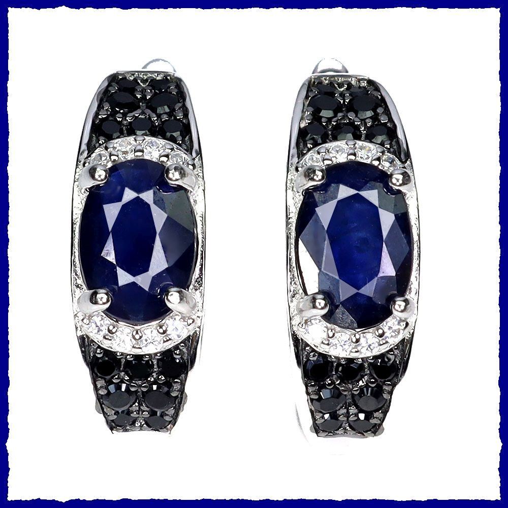 Orecchini pendenti & Orecchini a lobo: Sapphire, Saphir / Spinell Ohrringe 925 Silber – Nuovo e nell'imballaggio originale da Oberglatt ZH venduto da Goldfee1 3