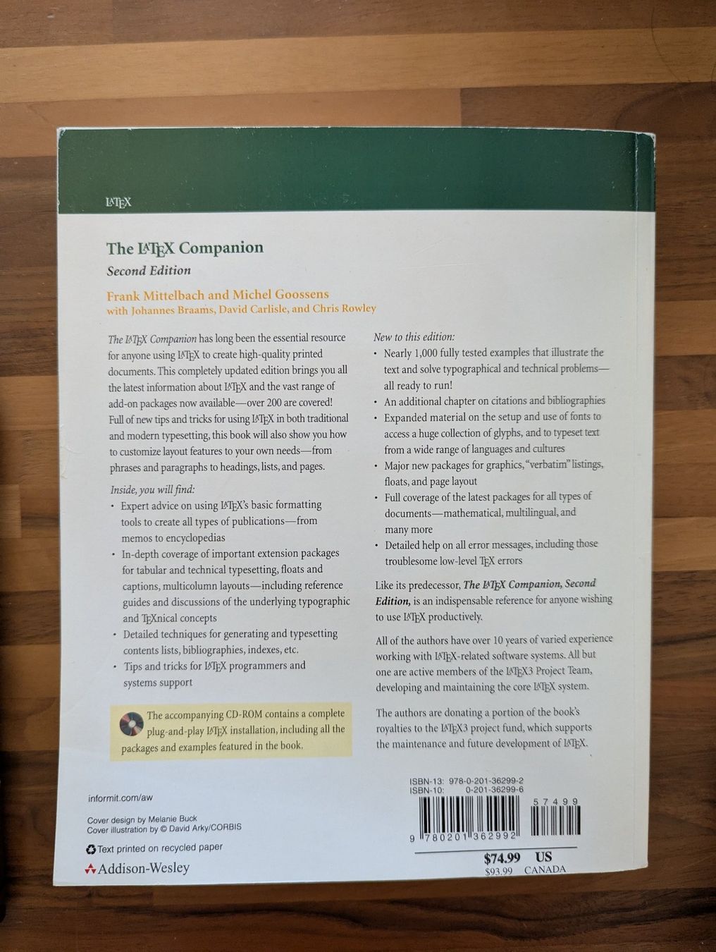 Livres: The LaTeX Companion, Second Edition – D'occasion à Brügg BE par elendur 4