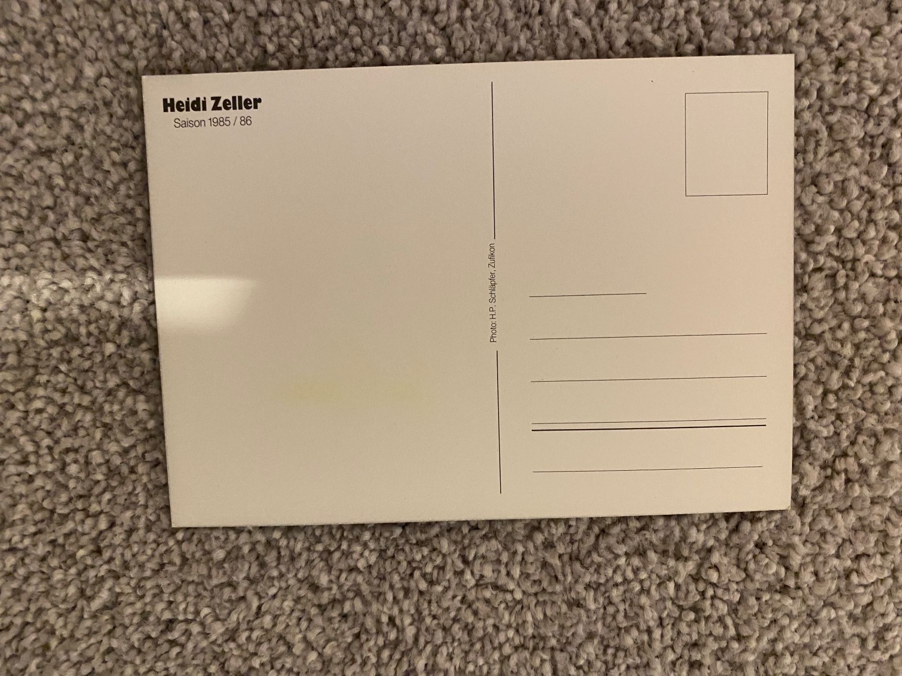 Autografi: Heidi Zeller-Sessler Autogrammkarte – Usato da Mörel venduto da tim_w9py 1