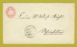 Tübli-Brief, 10 Cts. von Luzern nach Rheinfelden