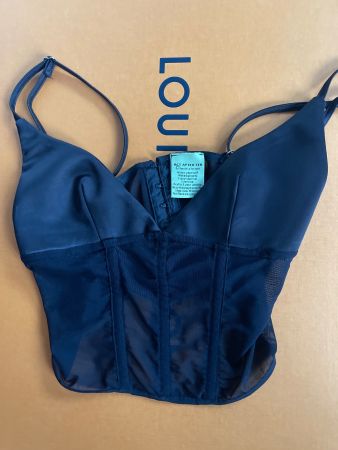 Sexy Bustier Top von Not After Ten, Schwarz, Gr. S