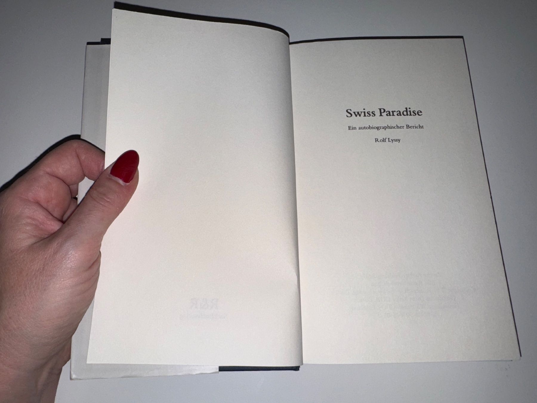Libri: BUCH: Rolf Lyssy, Swiss Paradise – Usato da Grosswangen venduto da Second_hand_paradise 1
