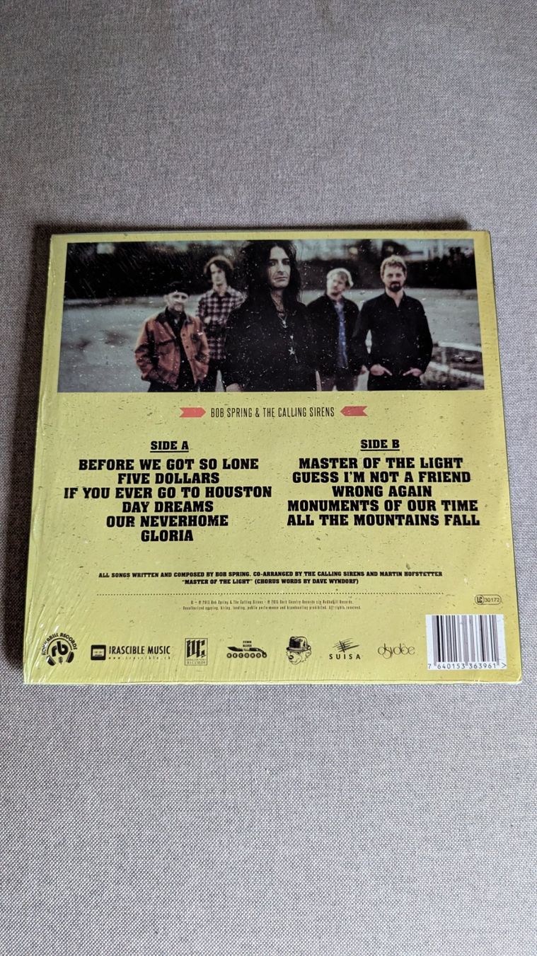 Schallplatten: Bob Spring & The Calling Sirens LP – Gebraucht aus Steinen von beatstick 1