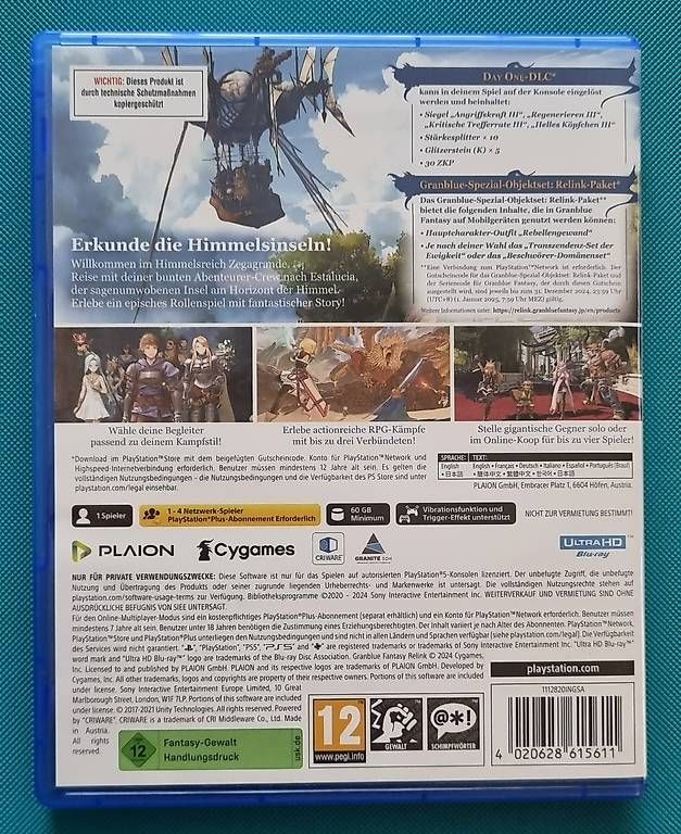 Jeux: PS5 GRANBLUE FANTASY Relink – D'occasion à Oberbipp par ret_6hxb 2