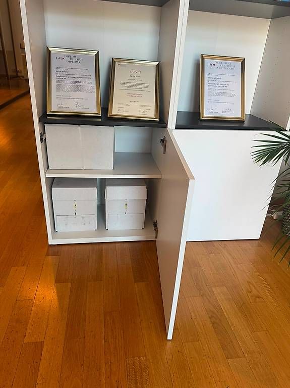 Scaffali: Étagère / Bibliothèque IKEA blanche avec rangements fermés – Usato da Grand-Lancy venduto da fro_69fs 2