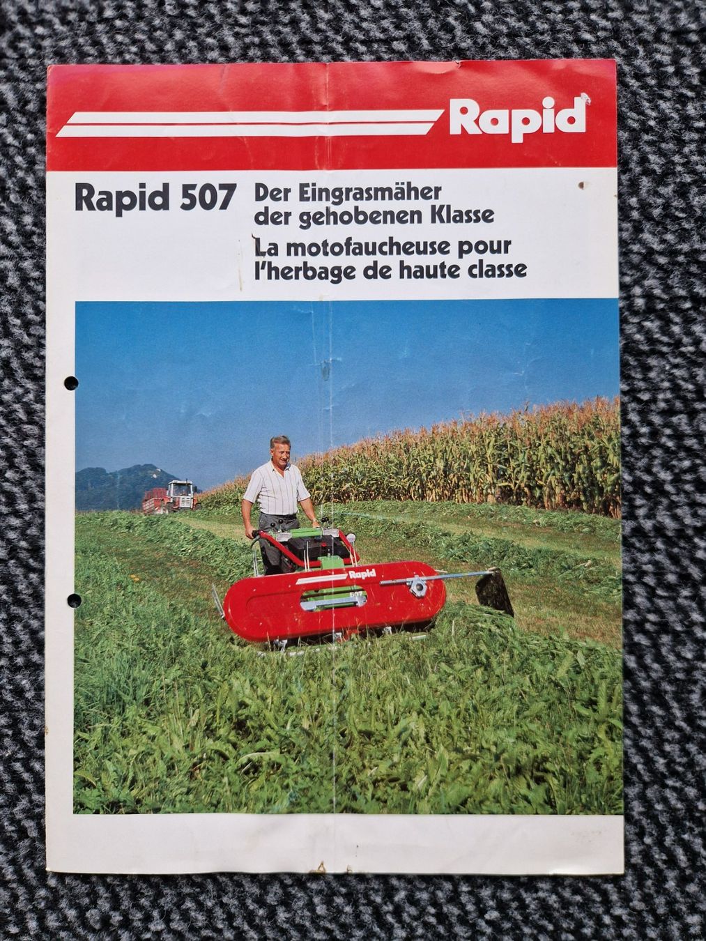 Rapid Trattori: Original Prospekt Rapid Motormäher 507 – Usato da Dürnten venduto da Bachtel84