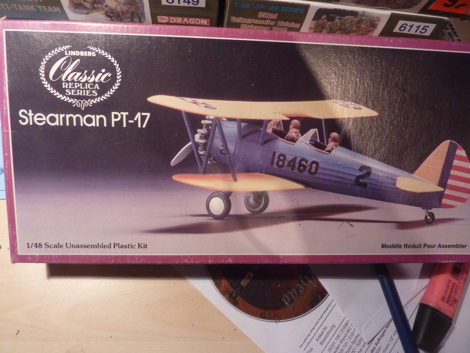 Kit di modellismo & Modellini statici: STEARMAN PT-17 – Nuovo e nell'imballaggio originale da Balsthal venduto da bouteliee