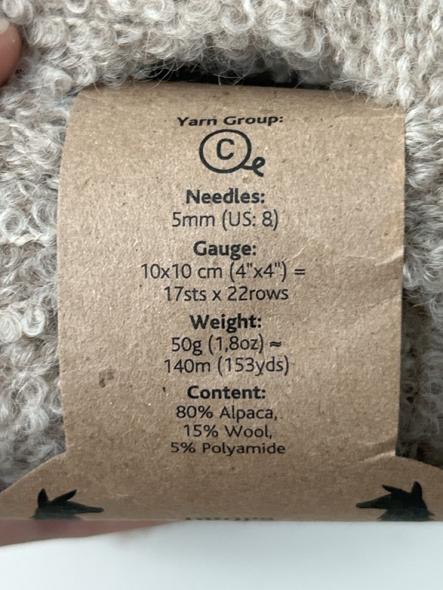 Wolle: 2 pelote Drops Alpaca Bouclé beige – Gebraucht aus Grandvaux von mai_shl9 1