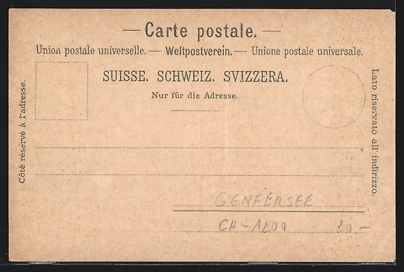Cartoline postali: Litho Lac Léman, Segelboote und ein kle – Usato da Berlin venduto da bartko-reher 1