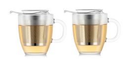 BODUM Set 2 Teegläser Yo-Yo 3.5dl inkl. Inox-Teesieb