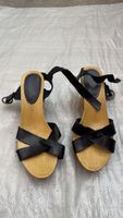🔥Holz Sandalen mit schwarzen Riemen Grösse 39