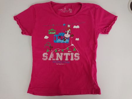 Mädchen T-Shirt Säntis Gr. 104 4Y Pink 100% Baumwolle