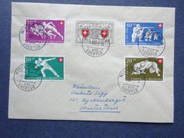 1950 Pro Patria Satzbrief mit Stempel Winterthur