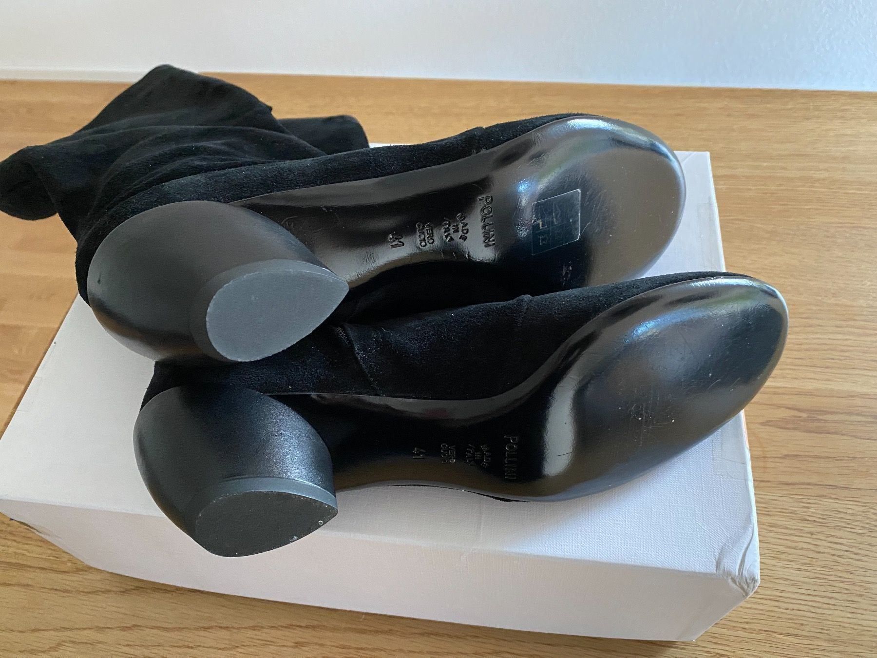 Scarpe da donna: Pollini Leder Stiefel, Gr. 41, Schwarz, Neu – Nuovo (secondo la descrizione) da Hemmental venduto da neander0614 5
