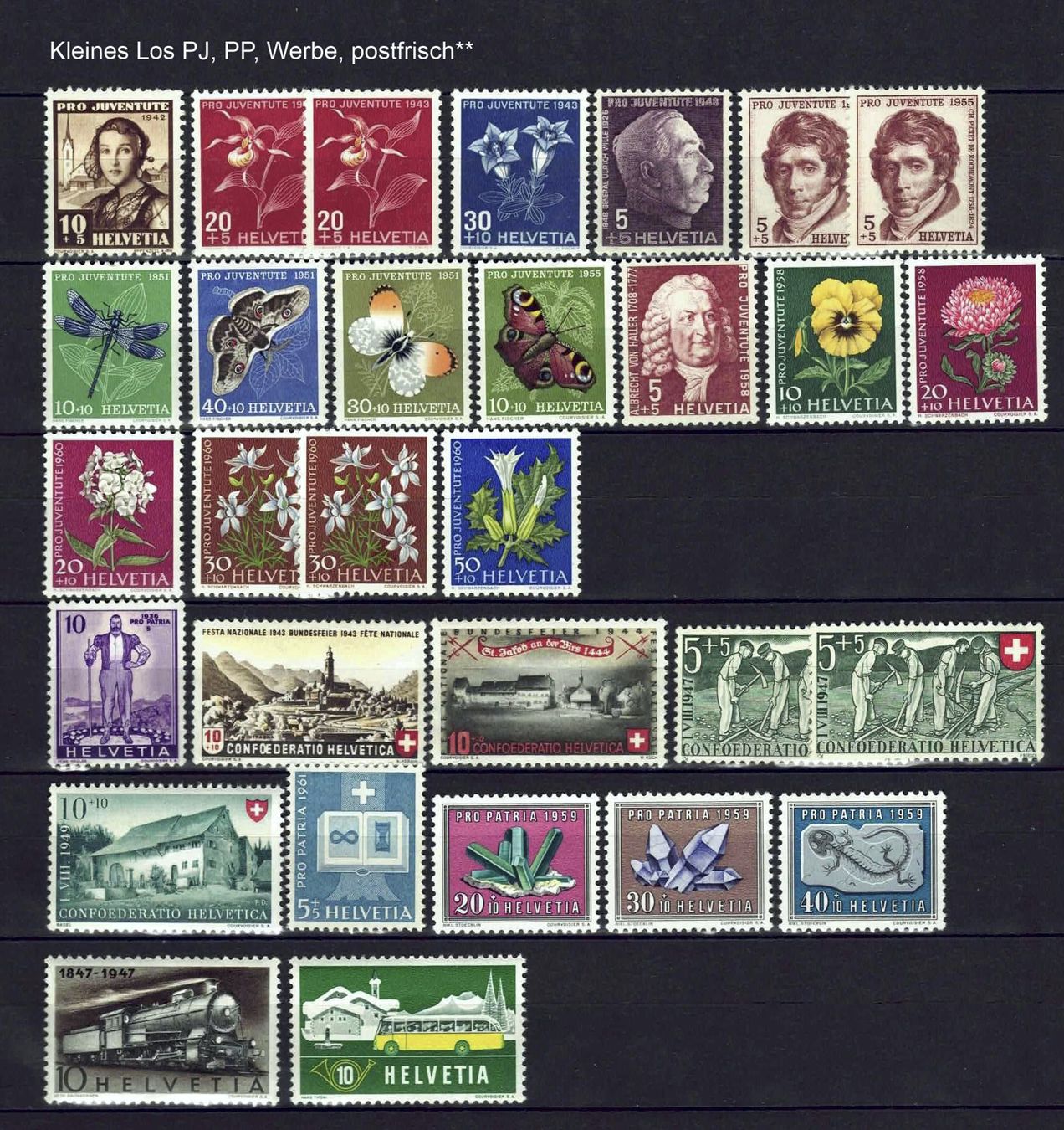 Tous les timbres: Schweiz kl Los PJ/PP/Werbe postfrisch** – D'occasion à Basel par Pfefferschootte