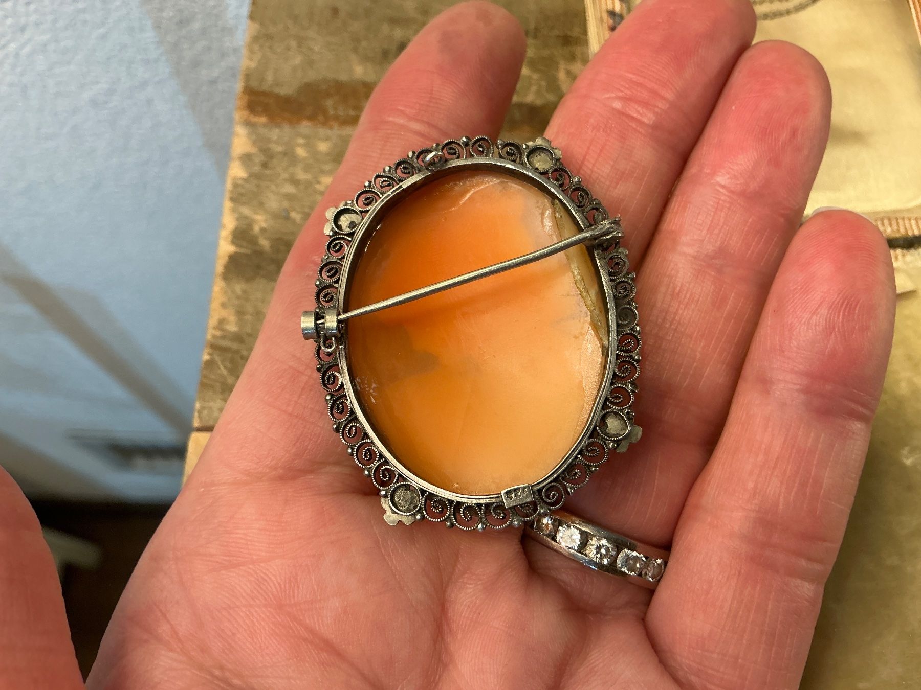 Spille & Fermagli: JUGENDSTIL BROSCHE GEMME STERLING 925 UM 1900 – Usato da Biglen venduto da Limarkt 6