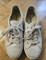 Superga Plateauschuhe - 35 (Gross bemessen) - Naturweiss