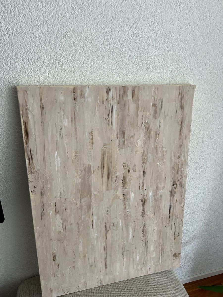 Foto & Immagini: Leinwandbild Struktur 60x80cm beige/braun – Usato da Chur venduto da faja7000 2