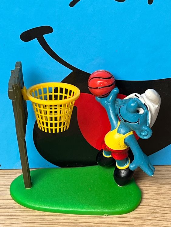 Schleich Figur – Basketballschlumpf Aus Die Schlümpfe, Handbemalt & Detailreich