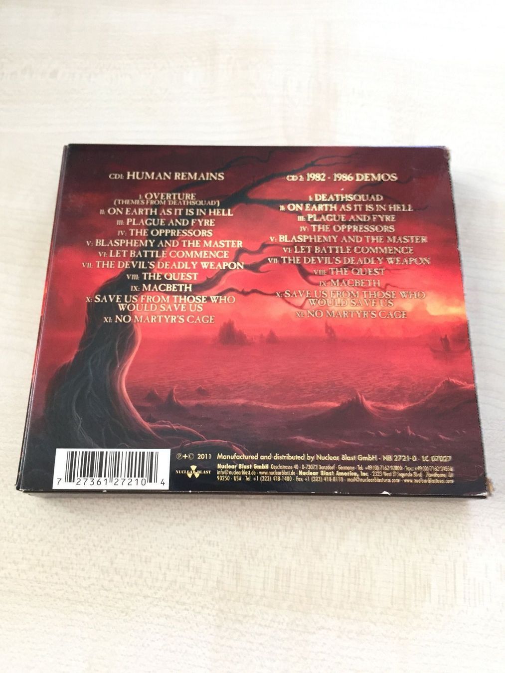 CD: Hell - Humans Remains – Usato da Rüti ZH venduto da alumedien 1