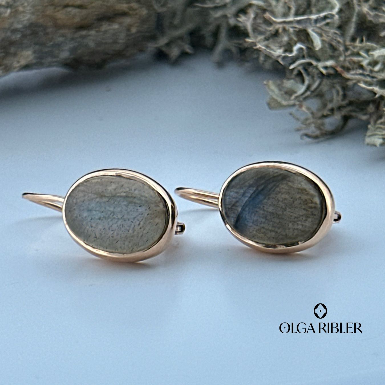 Olga Ribler Boucles d'oreille: Sterling Silber 925 Ohrringe mit Labradorite – Neuf (Voir description) à Luzern par Schmuckoutlet 7