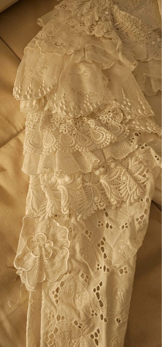 Vestiti: Weisses Spitzen Gr. 38/40 Sommerkleid Boho Hoch – Nuovo (secondo la descrizione) da Zürich venduto da Jen10 4