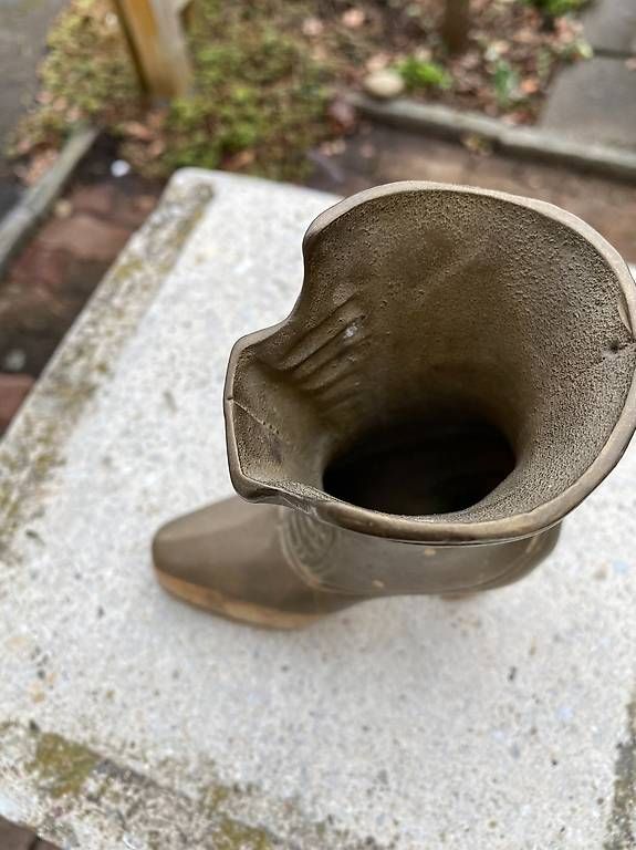 Vasen & Gefässe: Vintage Messing-Stiefel Vase oder Stiftehalter – Gebraucht aus Wil SG von nicetohave54 3