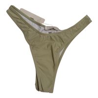 Slip bikini verde oliva – taglio brasiliano