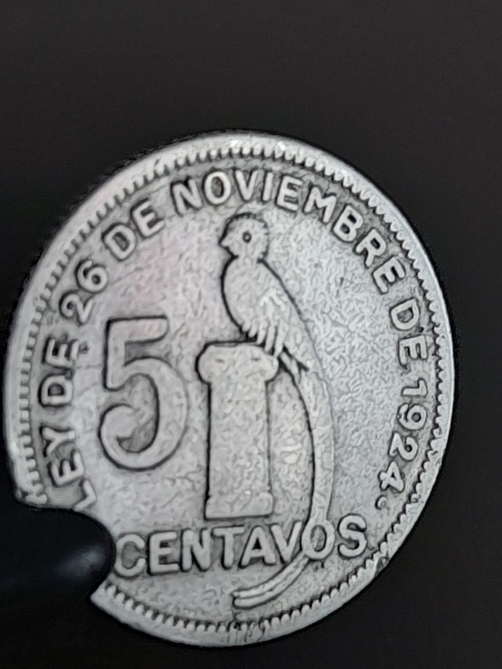 Alle Münzen: 5 centavos 1928 Guatemala  – Gebraucht aus Basel von Basel_20