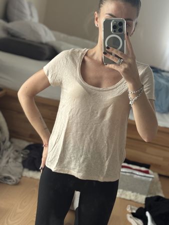 Collectif mon Amour linen top, size S, never worn!