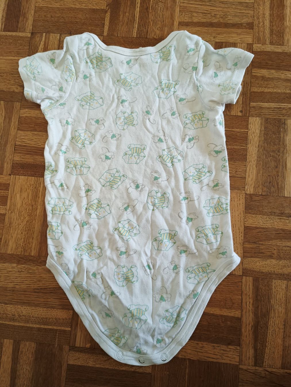 Unterwäsche: Kinder Body Gr 92 weiss Elefanten/Maus – Gebraucht aus Oberhofen Thun'see von cri_6md2 1