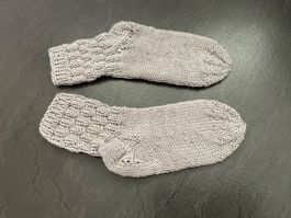 Handgestrickte Kinder - Socken Gr.34/35 Fusslänge 17 cm